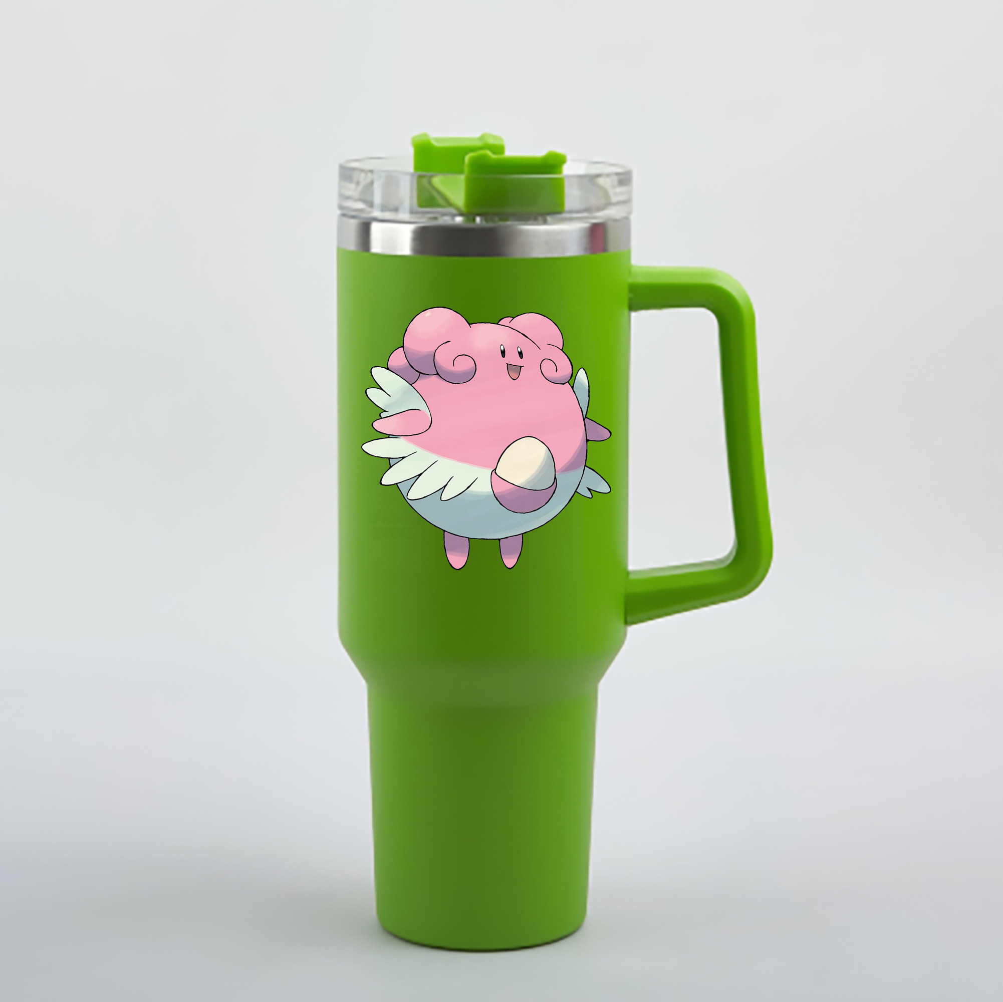 （画像用） ポケットモンスター Pokémon 1200mL車用タンブラー - クリスタルステッカー（プラスチックストロー付き）